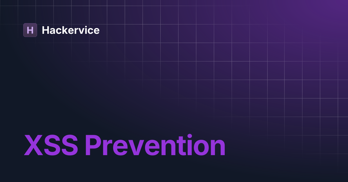XSS Prevention | Hackervice